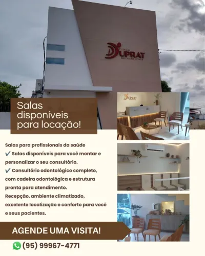 Salas disponíveis para profissionais da área de saúde