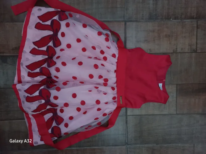 Vestido de Festa Vermelho 6 anos da MOMI