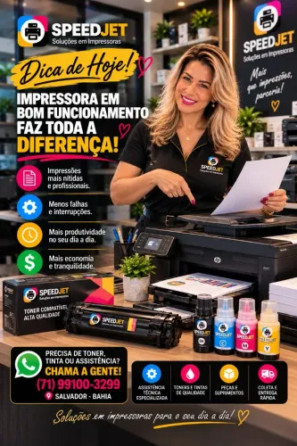 SPEEDJET Assistência Técnica Especializada em Impressoras.