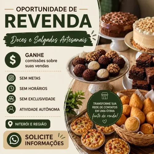 Revenda Autônoma de Doces e Salgados | Leia a Descrição