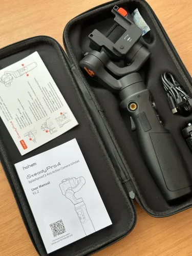 Estabilizador gimbal de câmera de ação para GoPro 13/12/11/10/9/8/7/6/5 e DJI OSMO Action