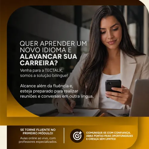 Desenvolvimento do inglês conforme o seu objetivo.