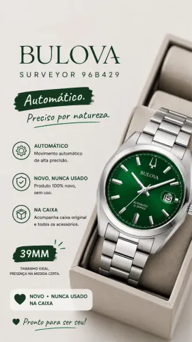 Relógio Bulova automático Surveyor