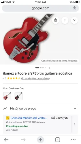 Guitarra semi-acústica Ibanez
