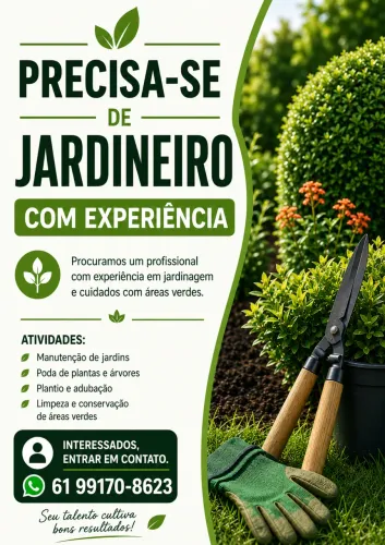 Precisa se de jardineiro