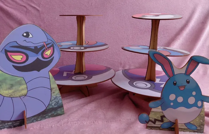2 baleiro mdf pokemon