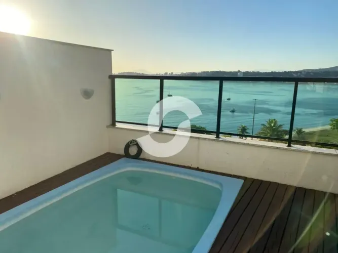 Cobertura de 200 m² na Sílvio Picanço - Charitas - Niterói - RJ, à venda por R$ 2.100.000