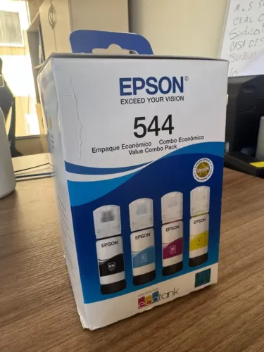 Tinta Epson 544 Preto e Coloridas L3250 L3150 L3110