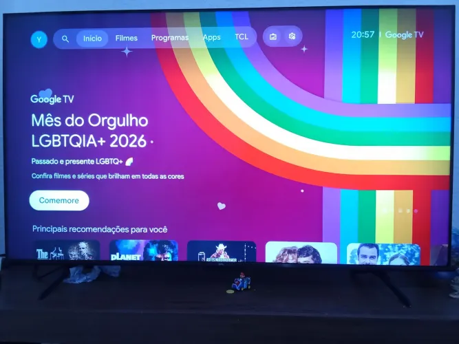 Smart TV TCL 55" 4K UHD - Imagem Impecável (Google TV & HDR)