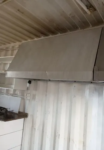 Exaustor e Coifa de alumínio 150x60 para lanchonete restaurante cozinha industrial