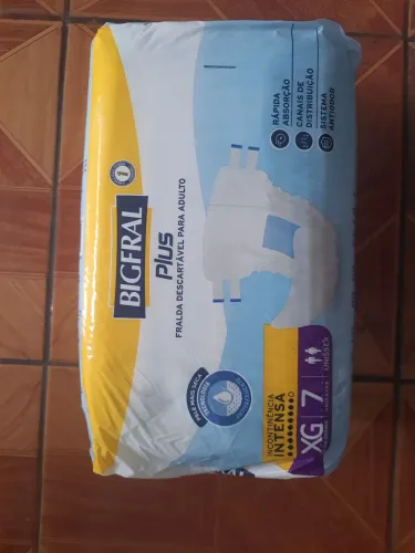 Fralda BigFral Plus XG com 7 unidades