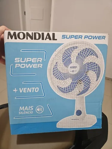 Ventilador de Mesa Mondial Super Power, 30cm | 6 pás, 220V, VSP-30-W