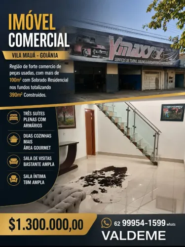 COMERCIAL / SOBRADO RESIDENCIAL- Mauá 390M²