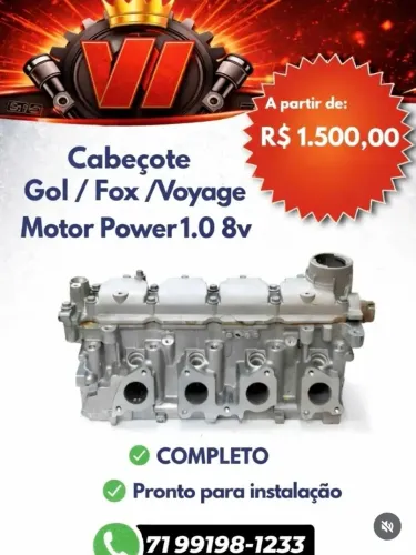 Cabeçote de GOL 1.0 8v (Ea111/Power) - ( O Rei do Cabeçote)