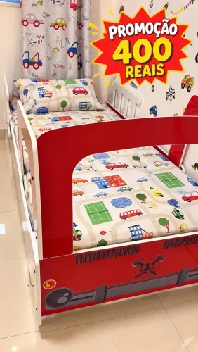 Cama infantil carro de Bombeiro oportunidade!