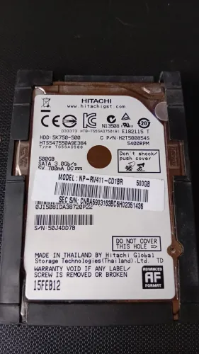 HD SATA 500GB NOTEBOOK