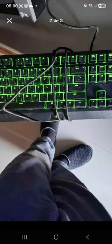 Teclado razer, mouse razer, mouse pad grande razer.