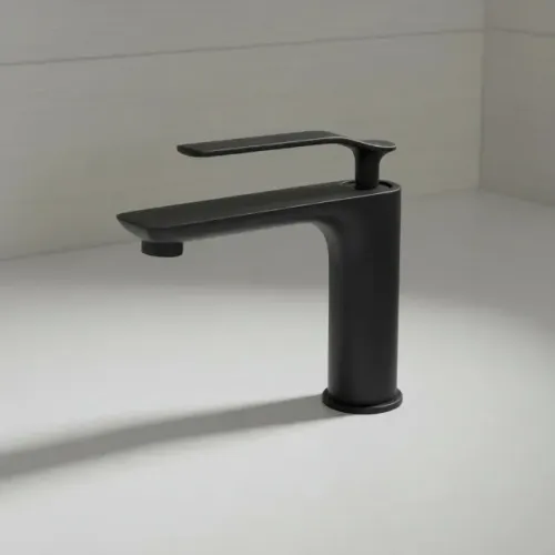 Torneira Monocomando para Banheiro Moderna Preta