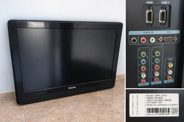 Tv com defeito e sem cabo