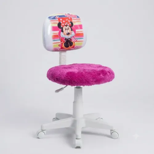 Cadeira Giratória Infantil Minnie Mouse - Personalizada Sob Encomenda