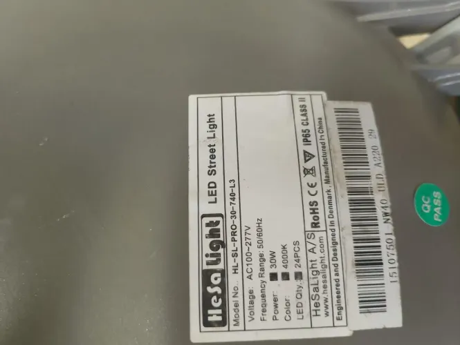 Luminária led pública de 30w