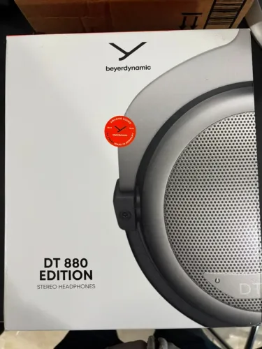 beyerdynamic Fones de ouvido estéreo DT 880 Premium Edition 250 Ohm, design semiaberto, co