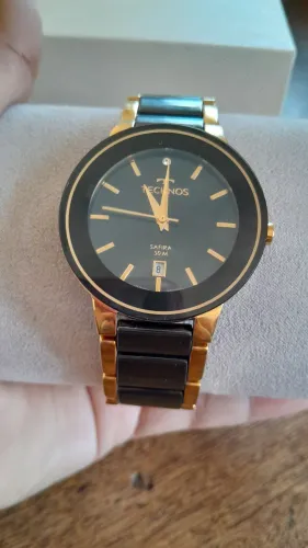 Relogio technos de cerâmica feminino