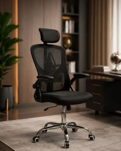 Cadeira de Escritório Ergonômica Giratória