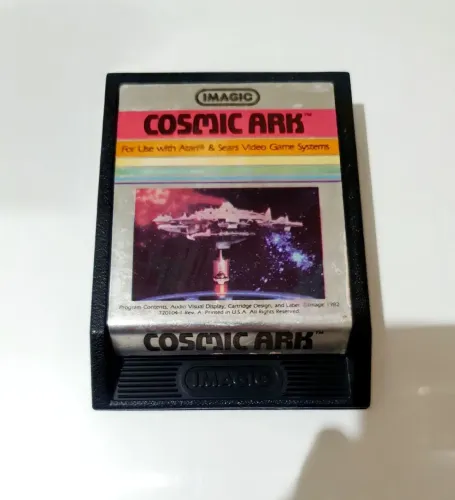 COSMIC ARK ATARI 2600 CARTUCHO 100% ORIGINAL IMAGIC AMERICANA RARIDADE ZERADA 