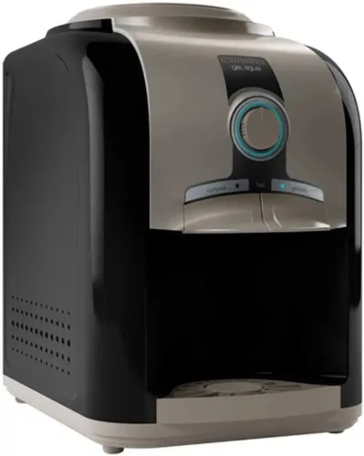 Bebedouro De Água Gelada Com Compressor De Mesa Gela Muito Cor Preto