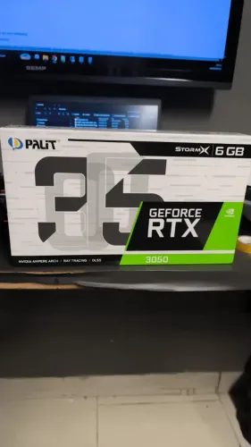 RTX 3050 6GB Palit StormX NOVA + CAIXA