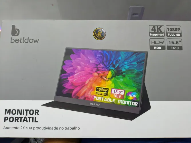 Monitor Portátil Bettdow AC1065 Touchscreen 15.6' IPS 1080p HDR