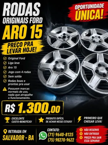 Roda liga leve aro 15 