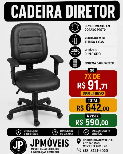 CADEIRA DIRETOR - NOVA