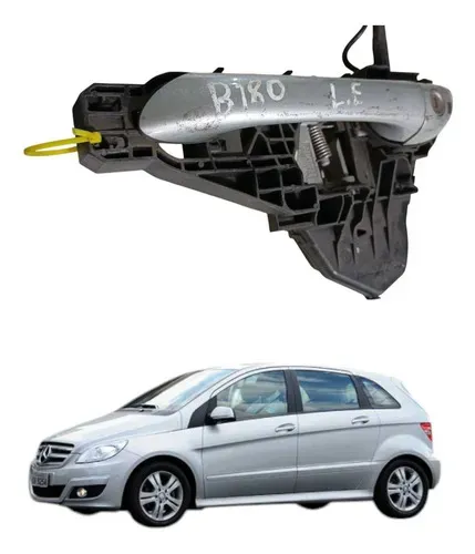 Maçaneta Externa Porta Dianteira Esquerdo Mercedes B180 2011 Cinza Dianteira