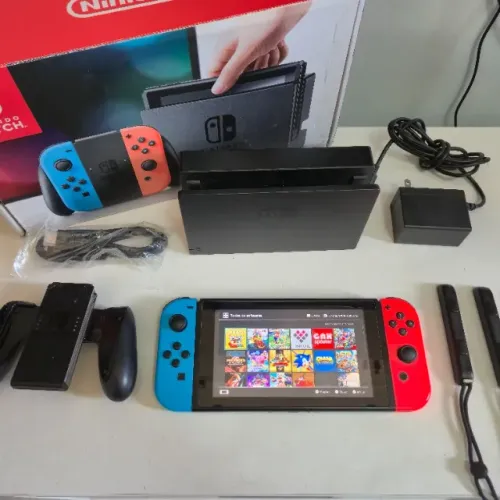 Nintendo Switch Desbloqueado Completo na Caixa 128gb