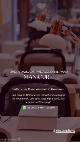 Vaga para manicure