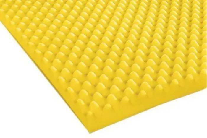 Colchonete Perfilado casaca de ovo Amarelo 86x1,86 altura 5 cm solteiro