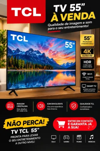 Estou vendendo essa tv, TCL de 55 polegadas