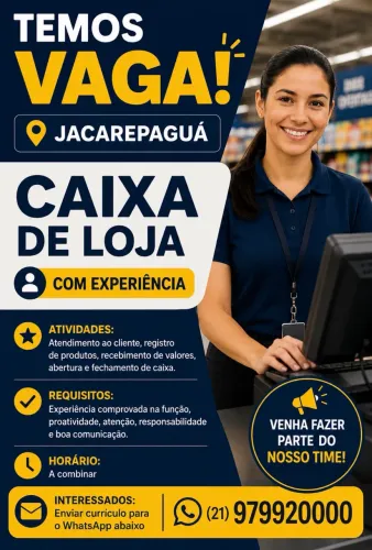 CAIXA PARA LOJA JACAREPAGUÁ 