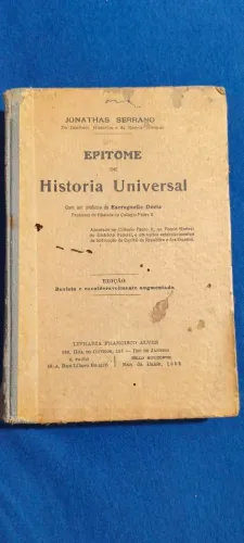 Livro Epítome de História Universal de 1934