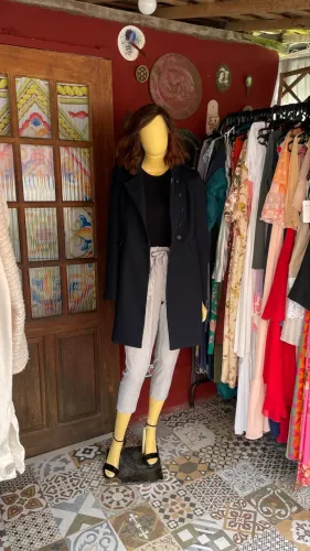 Sobretudo Zara com lã tam:38