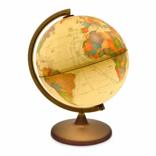 Luminária Globo Terrestre Giratório - Peça de Decoração Retrô