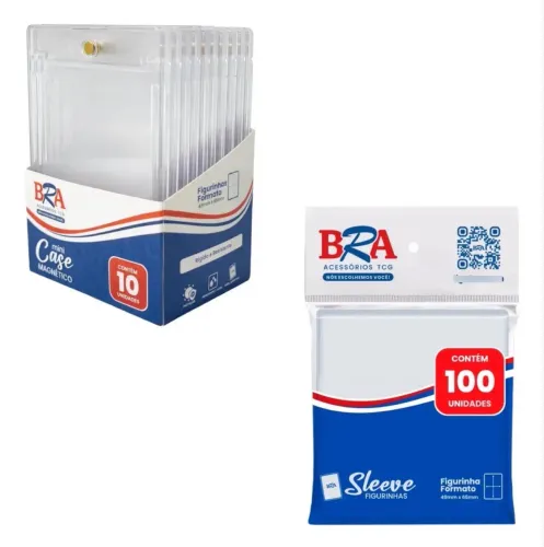 10 case magnéticos + 100 sleeves 