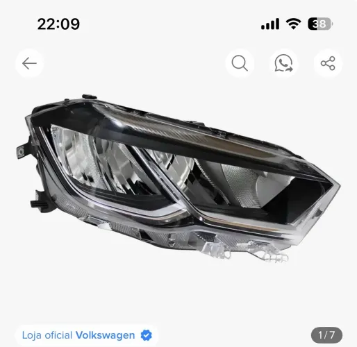 Farol de led,Polo,Tcross,Jeep compass ,Renegade e outros mais RESTAURO os Leds