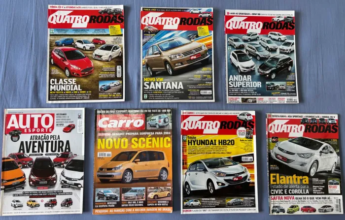 7 revistas automotivas variadas