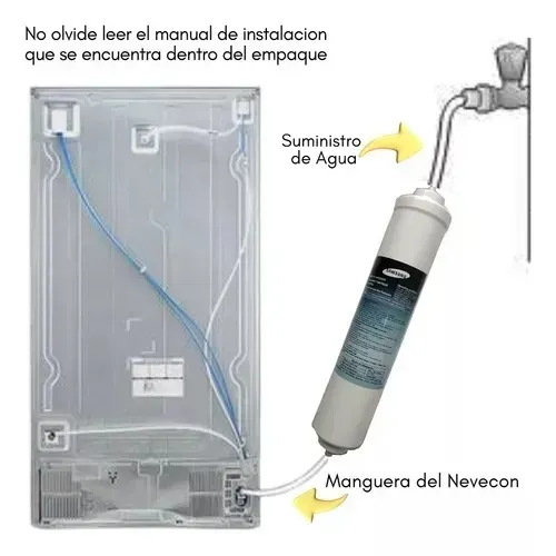 Filtro de Água Externo para Geladeira - Compatível Samsung, LG, Bosch e mais