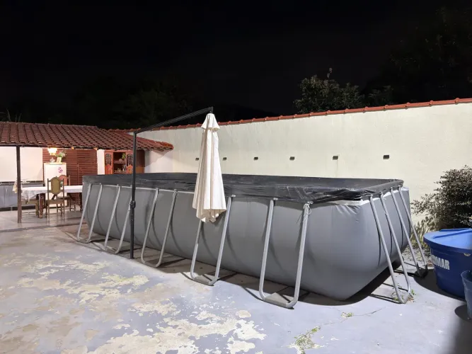 Piscina estruturada retangular 20.000 litros bestway