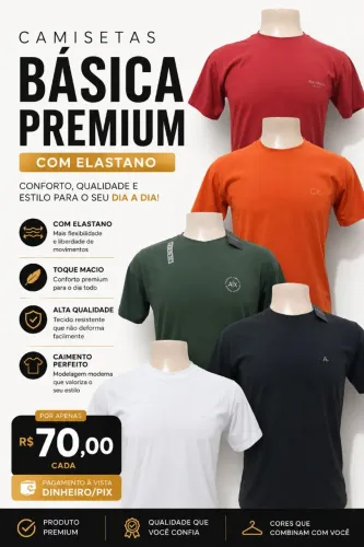 CAMISETAS MASCULINO 