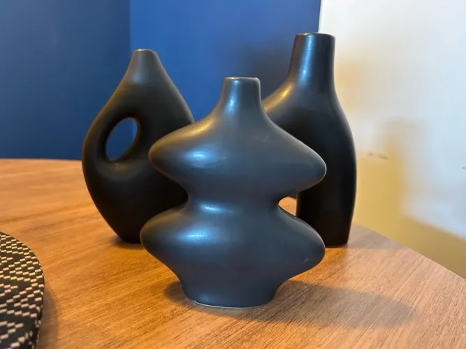 3 vasos decorativos